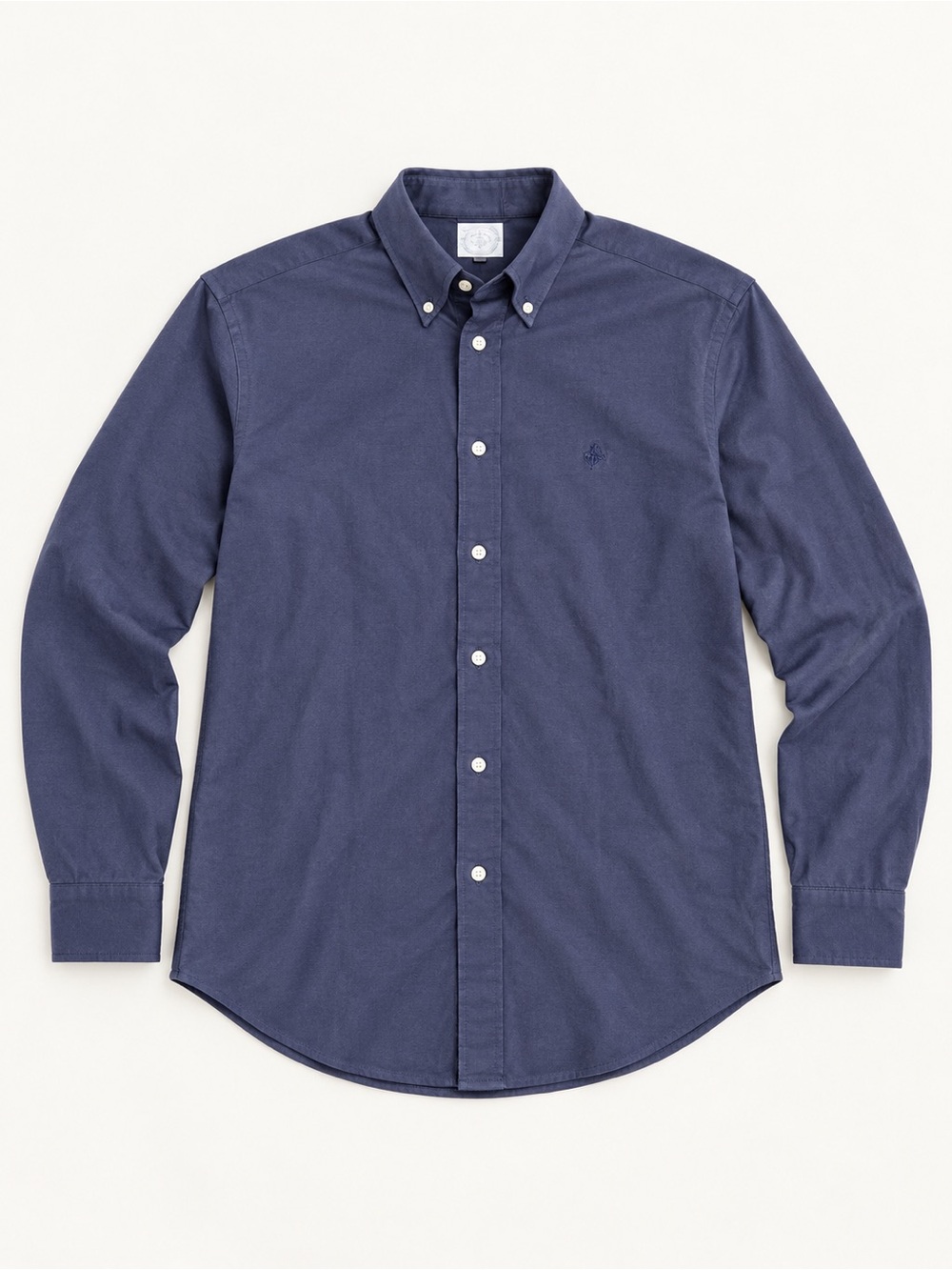 Brooks Brothers Dark Blue Button-Down Oxford Shirt